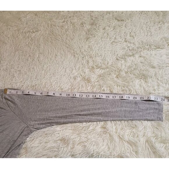 Christian Siriano New York Womens Large Heather Gray High Neck Blouse Rayon Visc - Picture 5 of 8